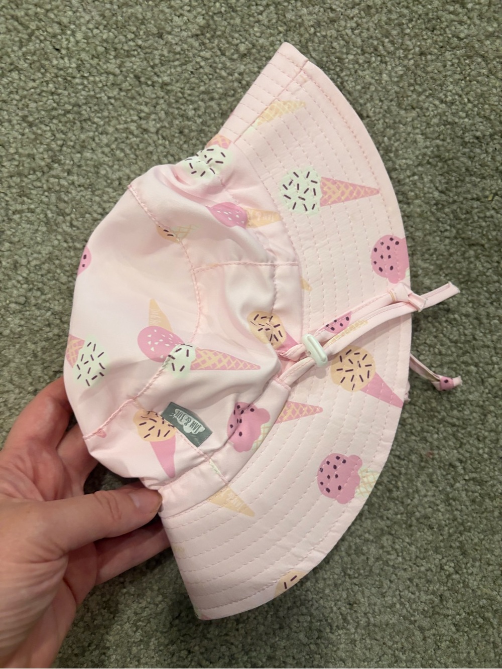 Jan & Jul Pink Ice Cream Sun Hat (0-6 Months)